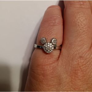Cute Mouse Diamond Ring